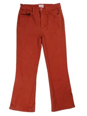Hudson Burnt Orange Cropped Flare Pants – Size 27